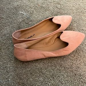 Pink flats